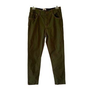 UMGEE Army Green Lightweight Brushed Denim Skinny Leg Jeans NWT Size Small